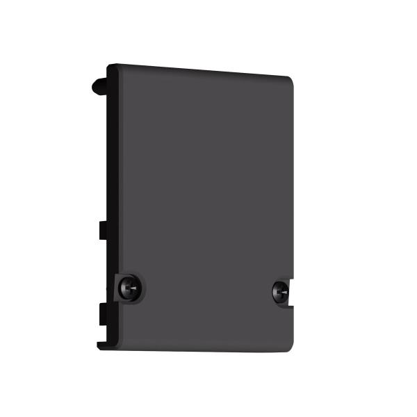 schwarze Schutzkappe für LED-Profile